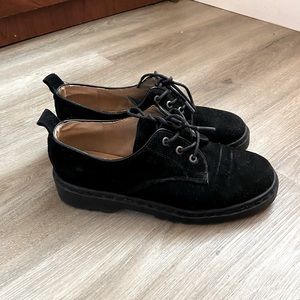 TopShop chunky suede oxford shoes. Size 37. Genuine suede.